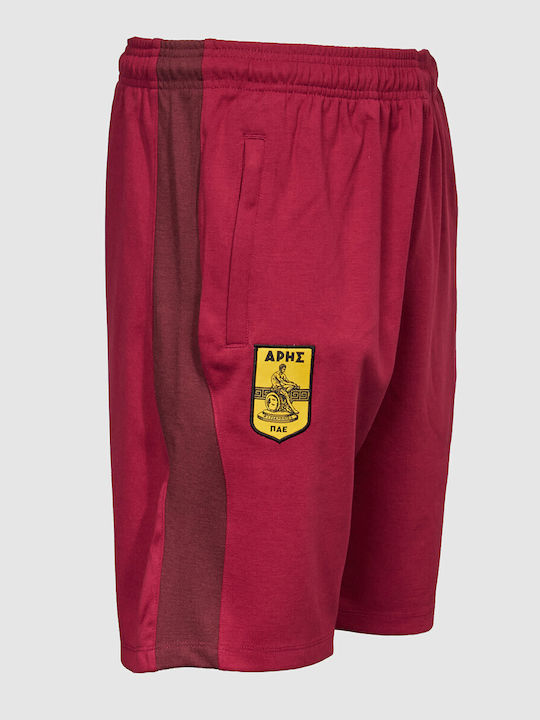 Alozip 8 Sports Men's Shorts Relaxed Fit Burgundy 1076530018-BURGUNDY