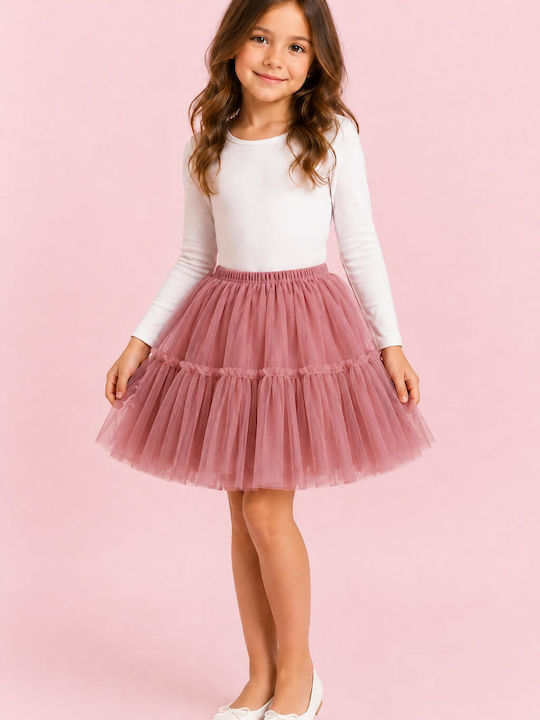 Kids Tulle Tutu Skirt Pink
