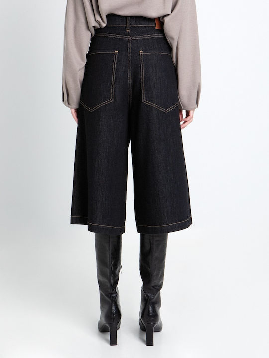 Damen Bermudas Jean Marineblau