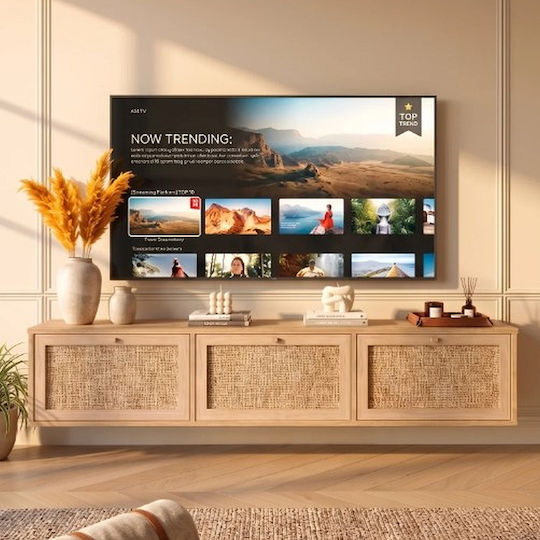 Wall-mounted TV Stand Natural 180x36x32 cm Wall-mounted TV Stand Natural 180x36x32 cm