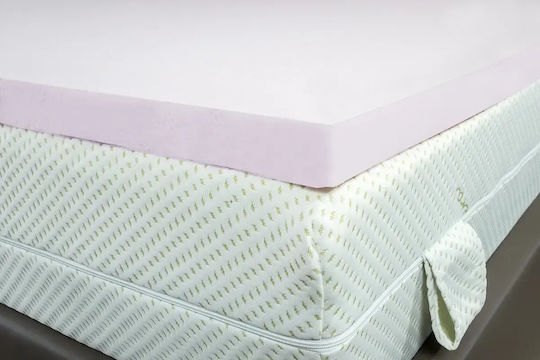 Alpha Foam Mattress Topper King Size Foam Infused with Aloe and Removable Cover 180x200x5cm