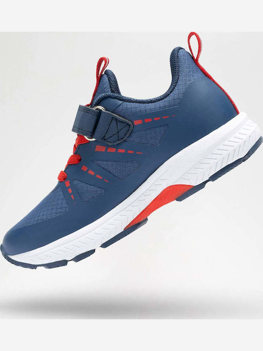 Waterproof Kids Sports Shoes Running with Hook & Loop Closure Blue