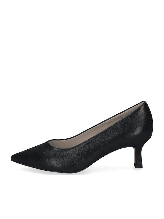 Leder Pumps Schwarz