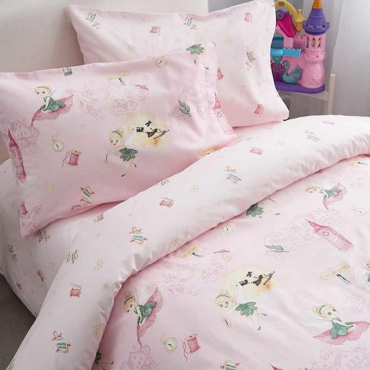 Vesta Home Комплект Спални Чаршафи Единично Памучни Pixi 170x260cm 3бр