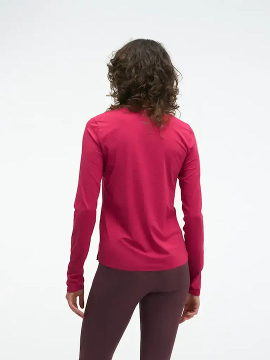 HOKA Women's Long Sleeve Red Blouse