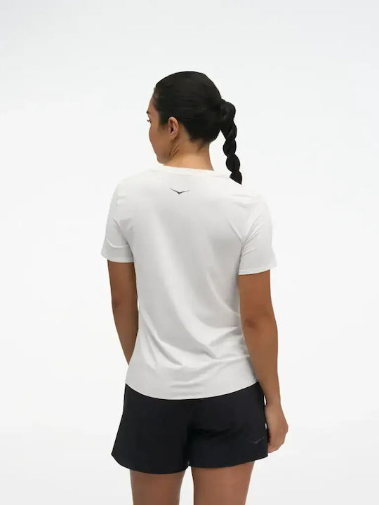 HOKA Women's Short Sleeve White Blouse