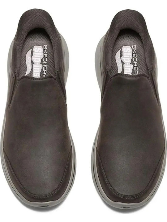 Go Walk Arch Fit Herren Freizeitschuhe Anatomisch Braune