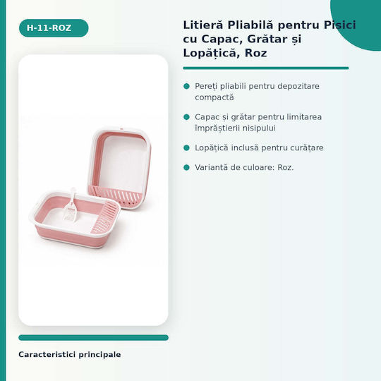 Toaletă pentru Pisici Roz