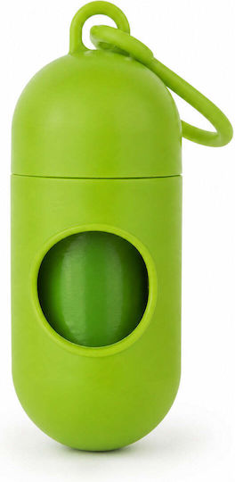 Distribuitor Igienic De Saci Pentru Câini Formă Capsulă Cu Carabină Verde