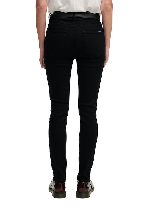 Hochgebirge Damen Jeans Hosen in Skinny Passform Schwarz