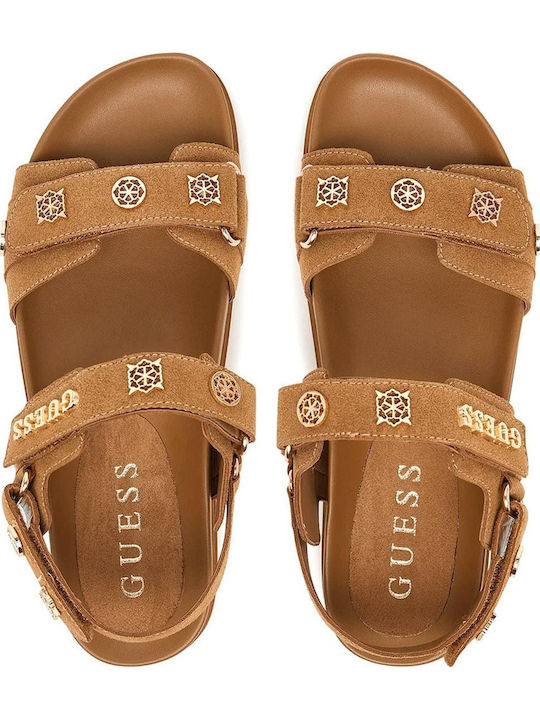 Suede Mules με Τακούνι σε Καφέ Χρώμα