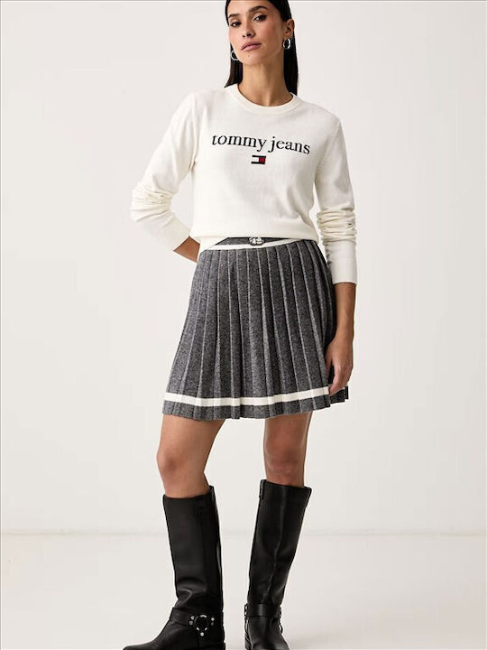Women's Long Sleeve Cotton Sweater Ecru
