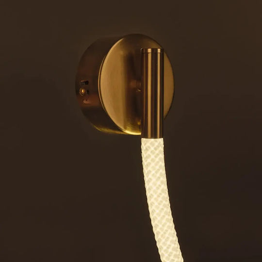 Modern Wandleuchte mit Integrierte LED und Warm zu kühlem Weiß Gold
