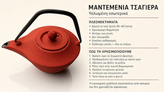 Τσαγιέρα Μαντεμένια 400ml