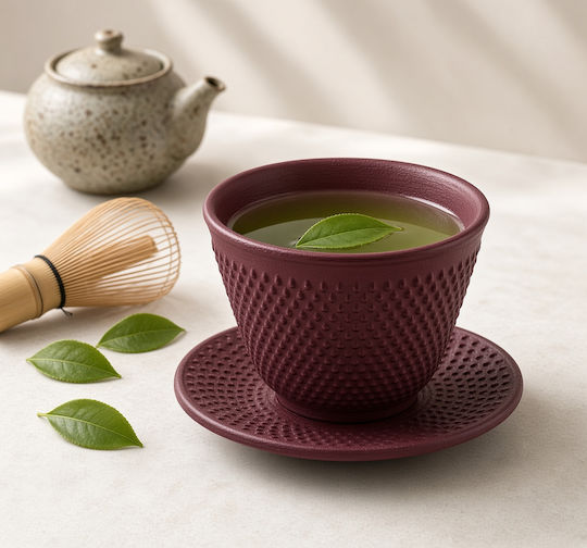Dinox Tasse Tee Gusseisen Rot 120ml