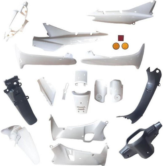 Motorcycle Plastic Set for Honda Astrea Supra 100 White 1pcs