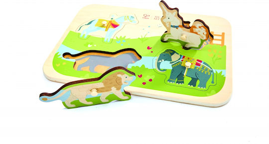 Дървен Детски Пъзел Pegged 5pcs Hape