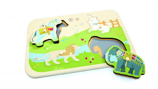 Дървен Детски Пъзел Pegged 5pcs Hape
