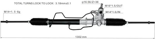 Steering Rack Mitsubishi Pajero Pinin '00-'05 Hydraulic