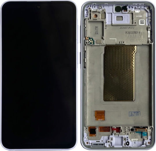 Clappio Vollbild Samsung Galaxy A37 5G Weiches OLED Panel Mit Rahmen Lavendel