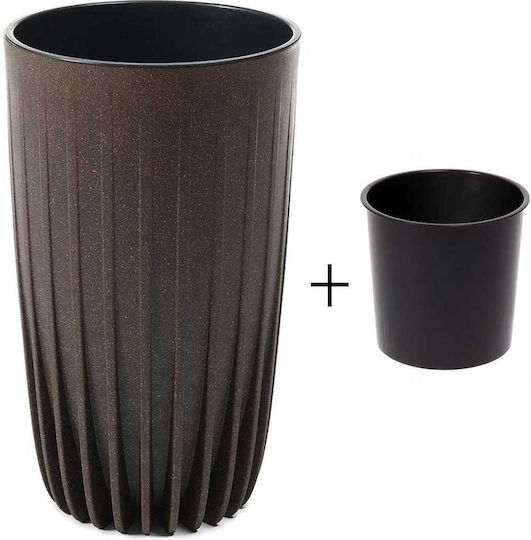 HowHomely Kunststoff Blumentopf Kaffee