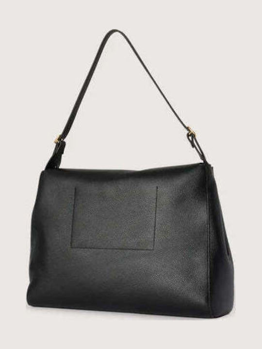 Leather Women's Shoulder Bag Black