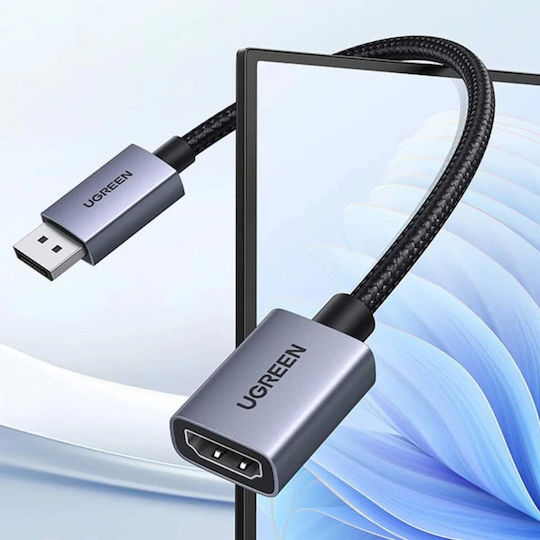 Ugreen DisplayPort Männlich zu HDMI Weiblich Konverter Grau