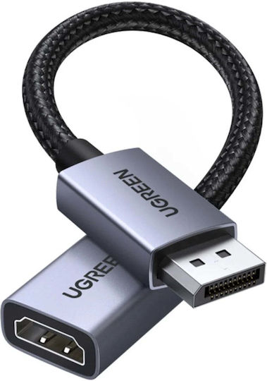 Ugreen DisplayPort Männlich zu HDMI Weiblich Konverter Grau