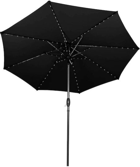Round Black Metal Parasol Φ2.7m Round Black Metal Parasol Φ2.7m