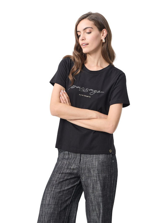 Damen T-Shirt Schwarzes