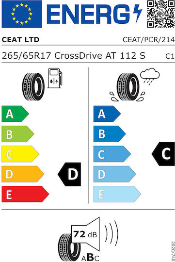 Allseason Tire Ceat Crossdrive At 265/65r17 112s
