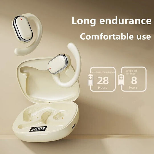 CYXG X93 Open Ear Bluetooth Handsfree Ακουστικά με Θήκη Φόρτισης Χρυσά