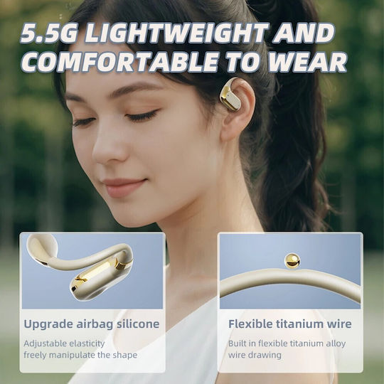 CYXG Q11 Offenes Ohr Bluetooth Kopfhörer mit Ladekoffer Gold
