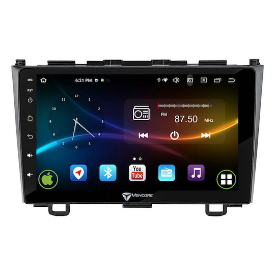 VenCore Auto-Audiosystem für Honda CR-V 2006-2012 mit Touchscreen 9" Bluetooth USB AUX Eingebautes Wi-Fi GPS Apple CarPlay Android Auto
