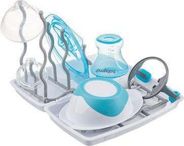 Babyono Babyono Babyflaschen Zubehör Trocknungsgestell für Babyflaschen Graues