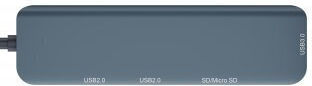 Newell USB Hub 5 Ports USB 2.0 with USB-C / USB-A Grey
