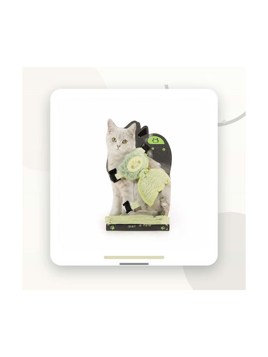 Fluffy Harness Cats Small Dogs Leash Light Green