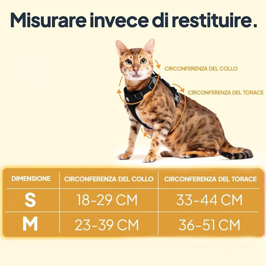 Lesă Reglabilă pentru Pisici Lesă 1.4 M Ușoară Neopren Mărimea S Neagră Elemente Reflectorizante