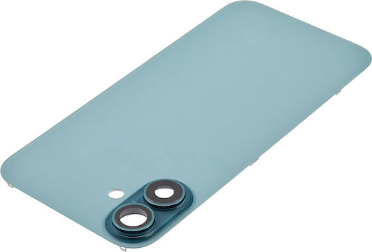 Back Glass W Magsafe Magnet Iphone 16 Plus No Logo Aftermarket Teal