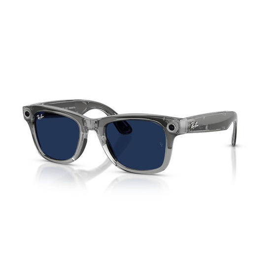 Ray-Ban Meta Wayfarer Gen 2 Lucios Rw4012 6840mf 53 Ochelari Inteligenți Wi-fi 6 Bluetooth Cameră Înregistrare Video Asistent Vocal 32gb Flash Lentile Transition Transparent Albastru Gri