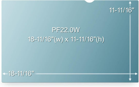 Φίλτρο Προστασίας Ιδιωτικότητας 3m Pf22.0w Οθόνη Lcd Ευρείας Οθόνης 22 Ιντσών