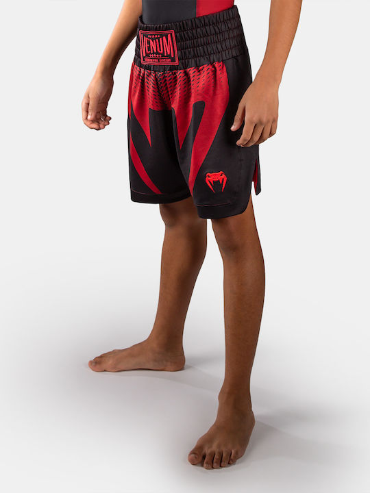 Παιδικό Σορτσάκι Πυγμαχίας Venum Attack Kids Boxing Shorts Black Red
