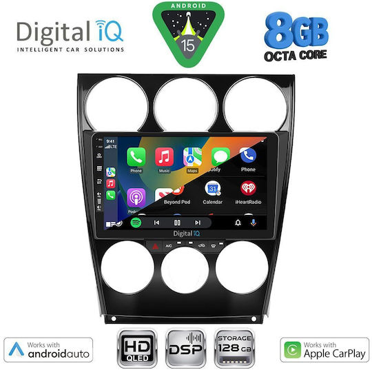Digital IQ Bxf 18375_cpaa 9 Zoll Multimedia-Tablet Mazda 6 Facelift Modell 2005-2008