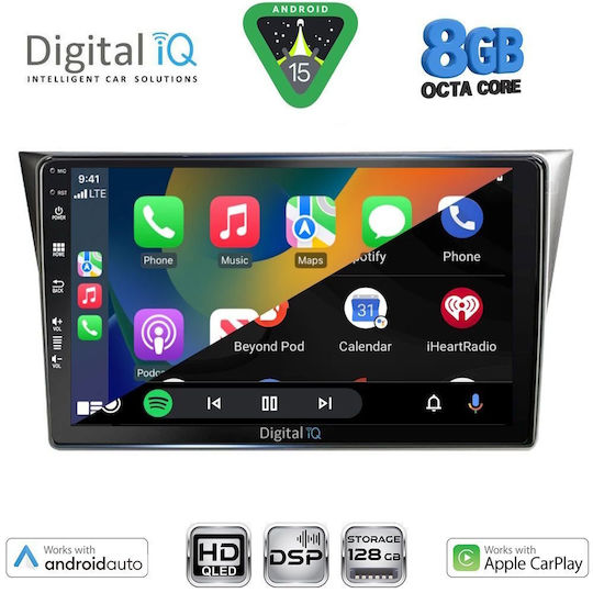 Digital IQ Ηχοσύστημα Αυτοκινήτου για Subaru Impreza 2002-2008 (Bluetooth/USB/WiFi/GPS/Apple-Carplay/Android-Auto) με Οθόνη Αφής 9"