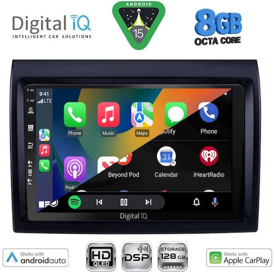 Digital IQ Ηχοσύστημα Αυτοκινήτου για Fiat Ducato 2006-2011 (Bluetooth/USB/WiFi/GPS/Apple-Carplay/Android-Auto) με Οθόνη Αφής 9"