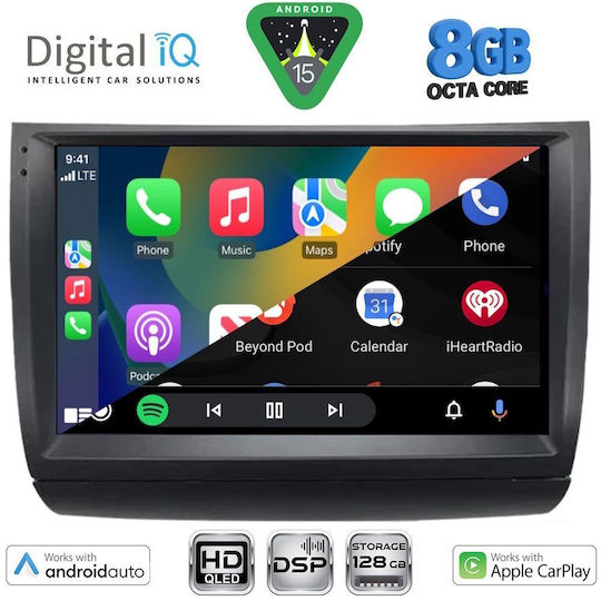 Digital IQ Auto-Audiosystem Für Toyota Prius 2003-2009 Bluetooth USB Eingebautes Wi-Fi GPS Apple CarPlay Android Auto Mit Touchscreen 9 Zoll