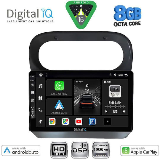 Digital IQ Auto-Audiosysteme für Opel Vivaro Renault Trafic Nissan Primastar 2004-2015 Bluetooth USB Eingebautes Wi-Fi GPS Apple CarPlay Android Auto mit 10 Zoll Touchscreen