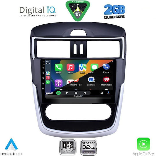 Digital IQ Ηχοσύστημα Αυτοκινήτου για Nissan Tiida 2013-2023 με Clima (Bluetooth/USB/WiFi/GPS/Apple-Carplay/Android-Auto) με Οθόνη Αφής 9"