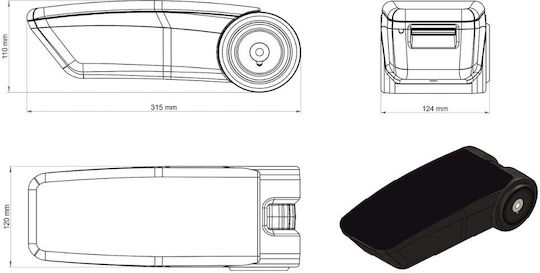 V01382/rt Complete Armrest Seat Armster 3 Seat Mounted Renault Clio Lhd 2013-2019 Captur Lhd 2013-2019 Plastic Vegan Leather Black Rati 1 Pc