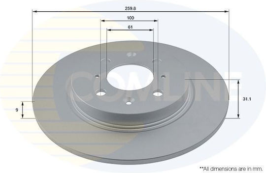 Brake Discs Alfa Romeo 147 1.6-1.9 156 932 164 164; Lancia Delta 831 Lancia Lybra 839 Diameter 252 Bd1739-10202